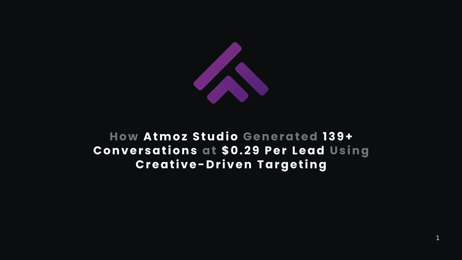 Atmoz Studio lead generation case study